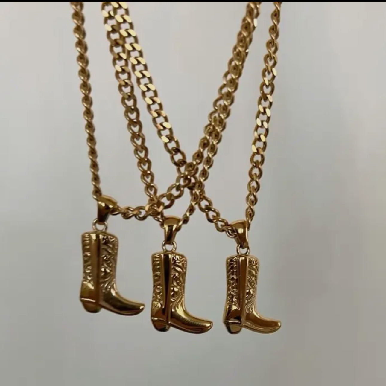 Cowboy Boot Necklace