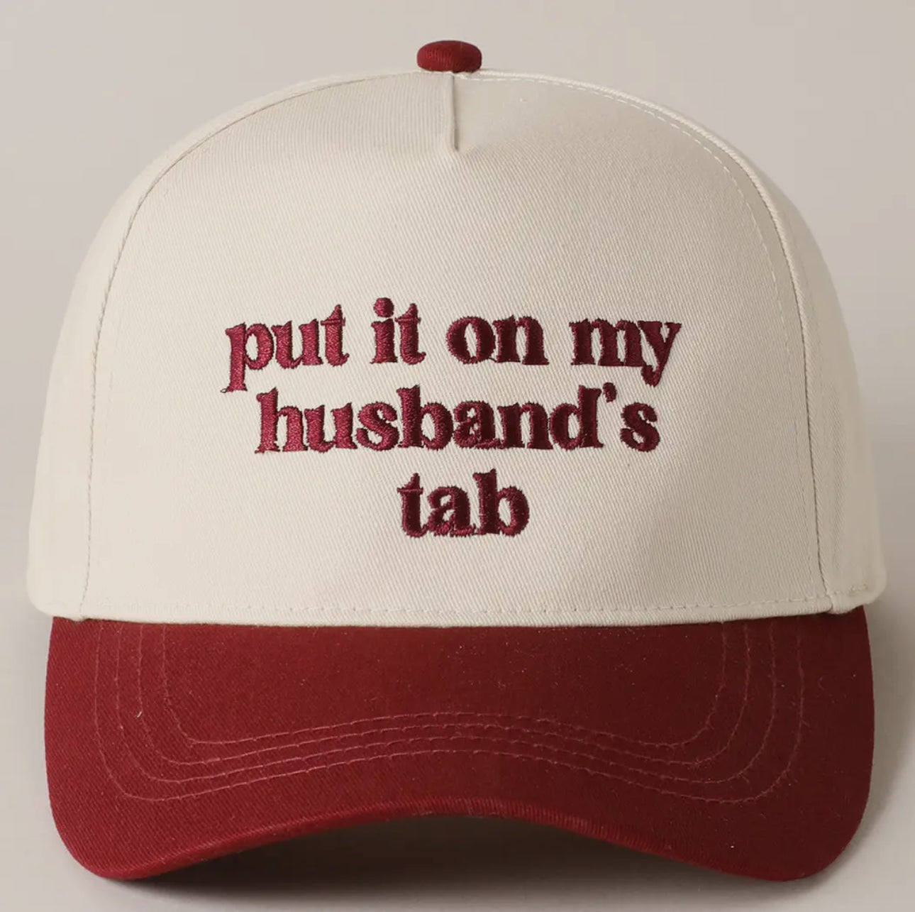 Put it on My Husband’s Tab Hat