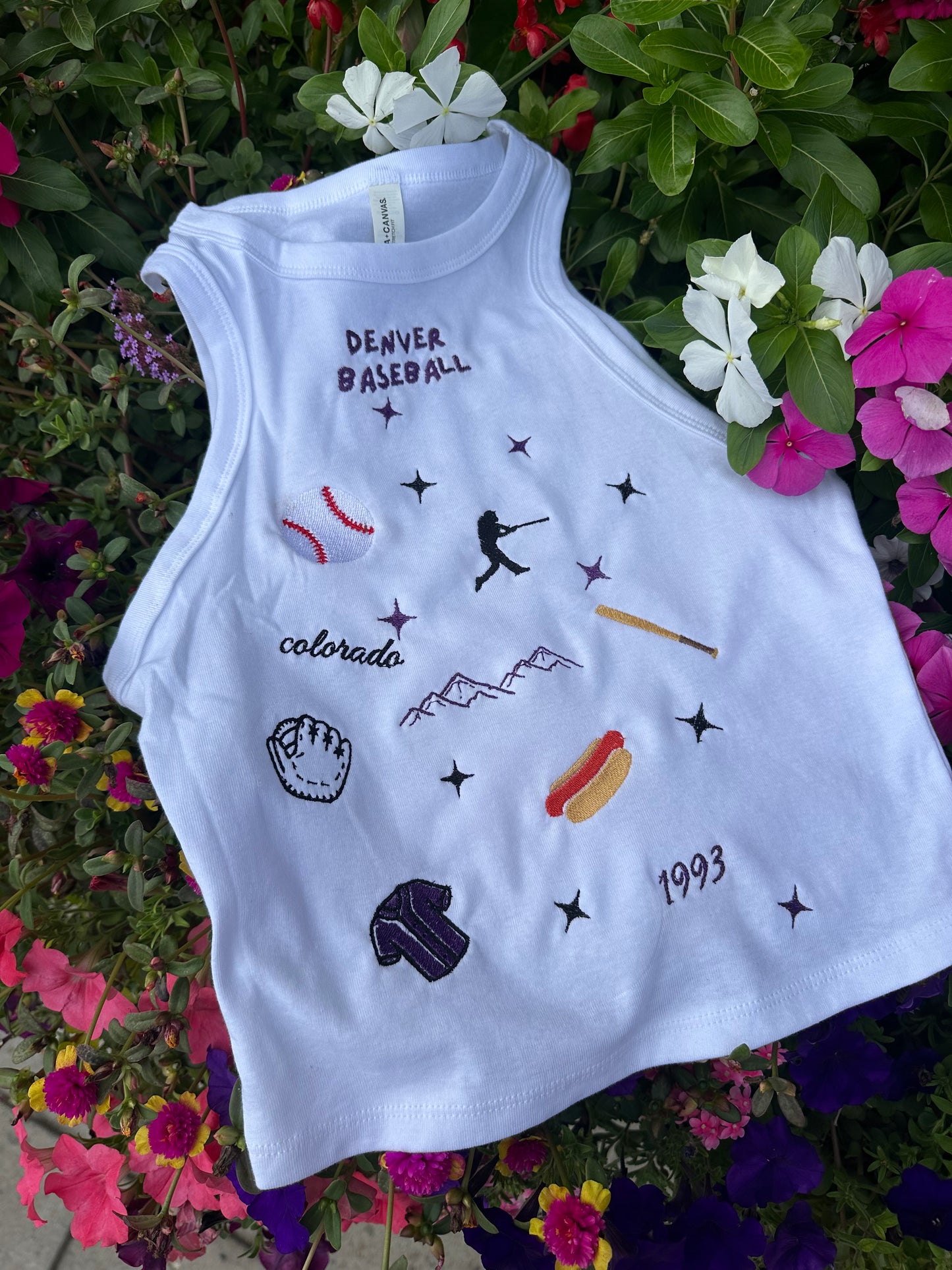 Patchwork Team High Neck Tank