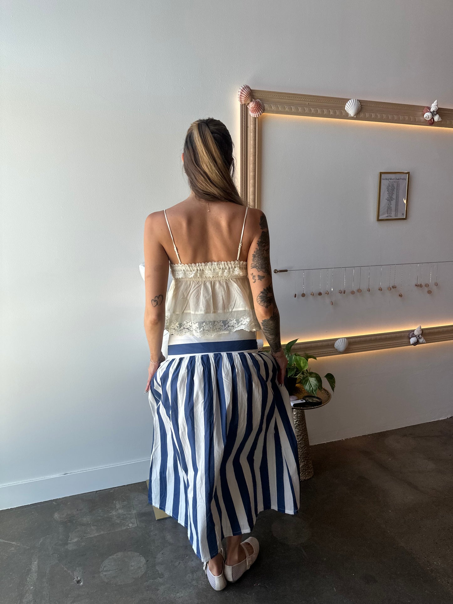 Paislee Lace Trim Tank