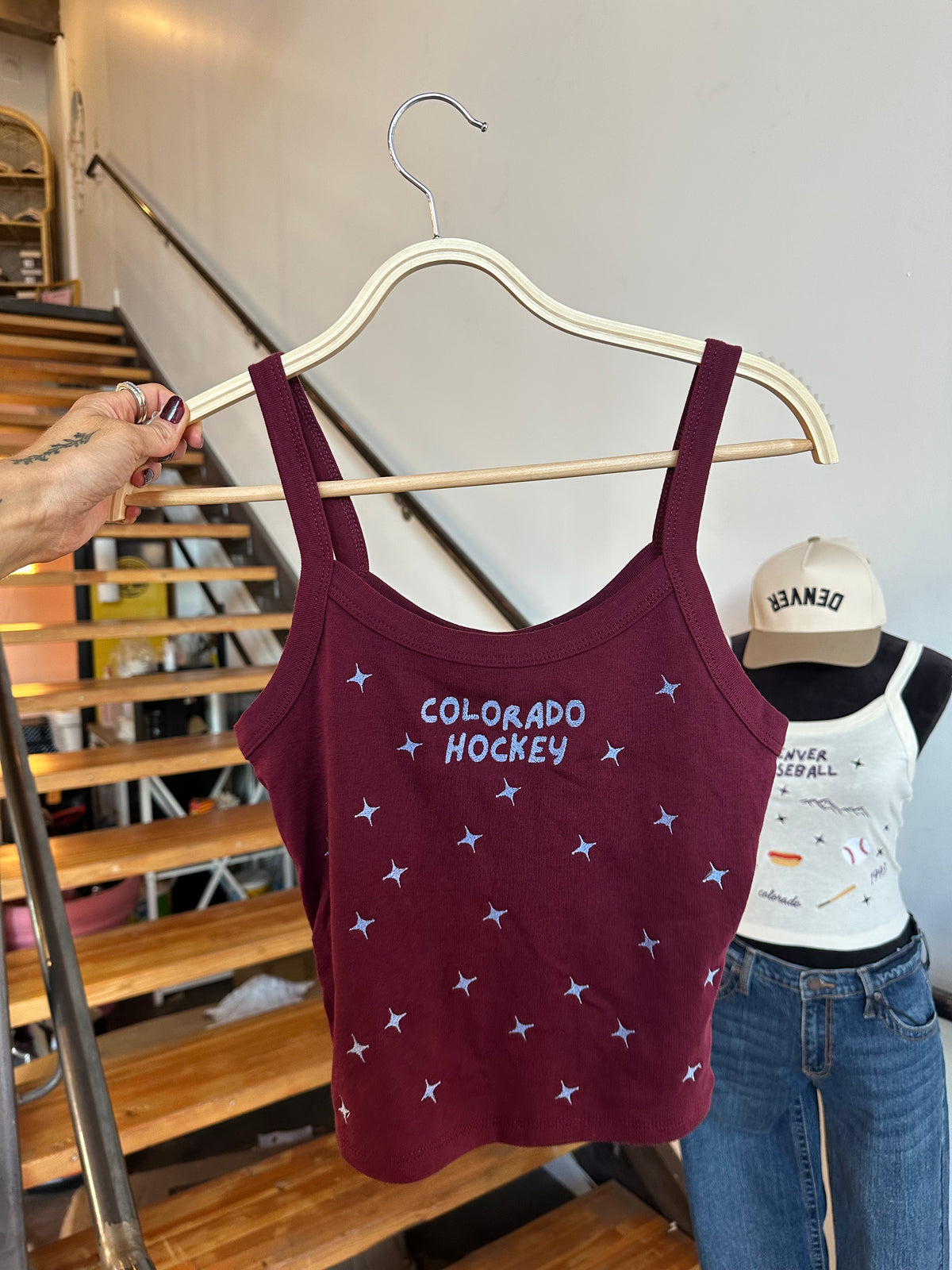 Colorado Hockey Star Burst Tank