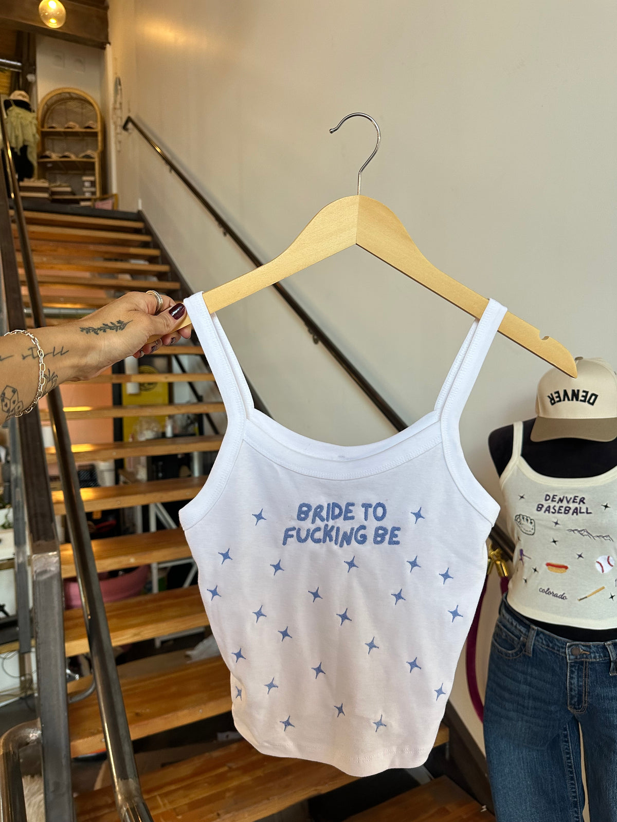 Bride to Fucking Be Star Burst Tank