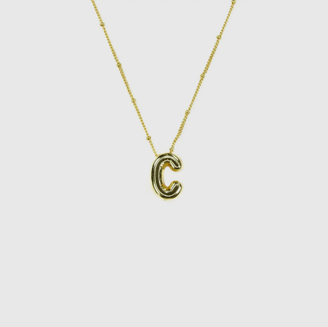 Letter Bubble Necklace