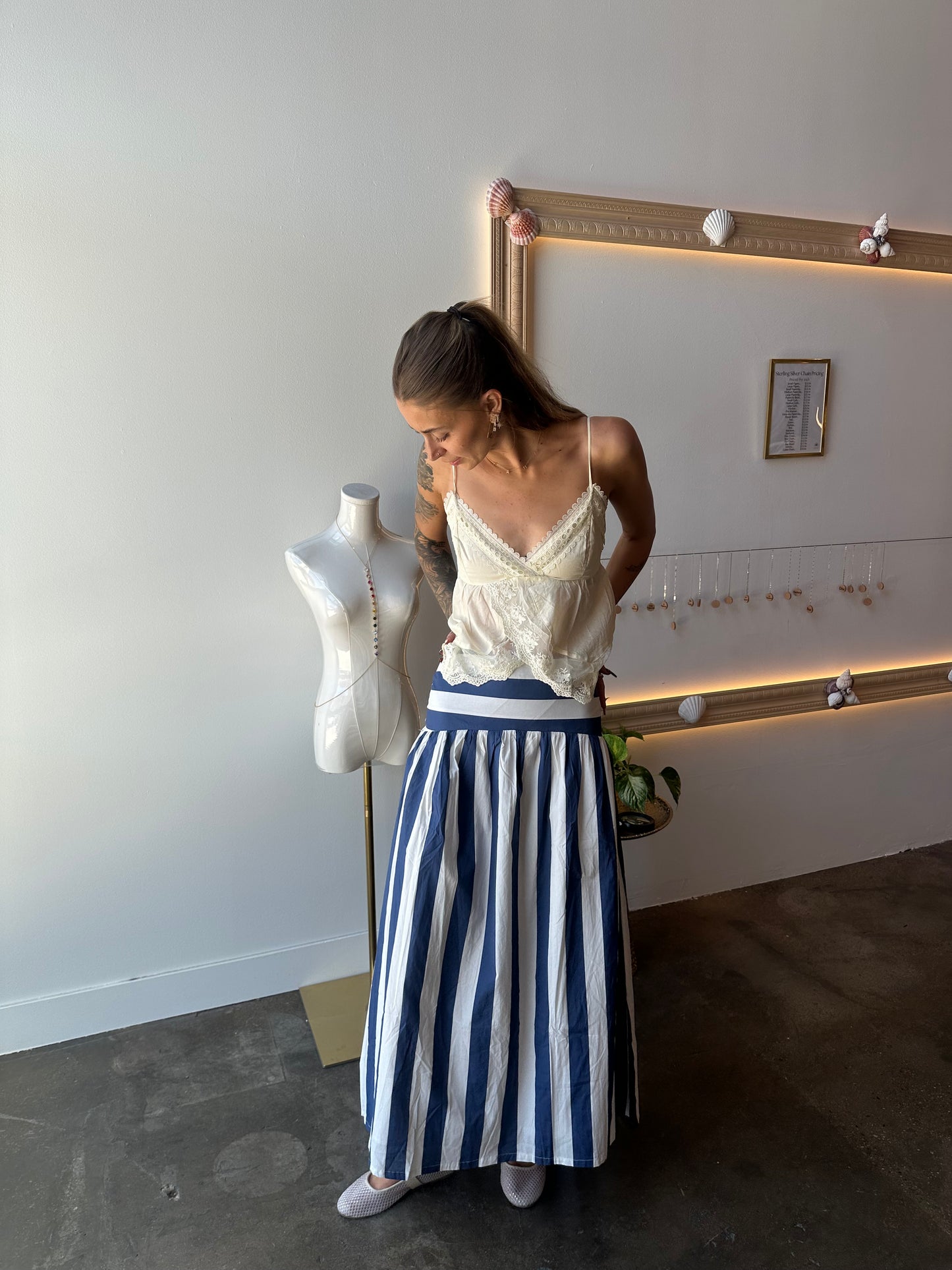 Mary Jane Striped Skirt