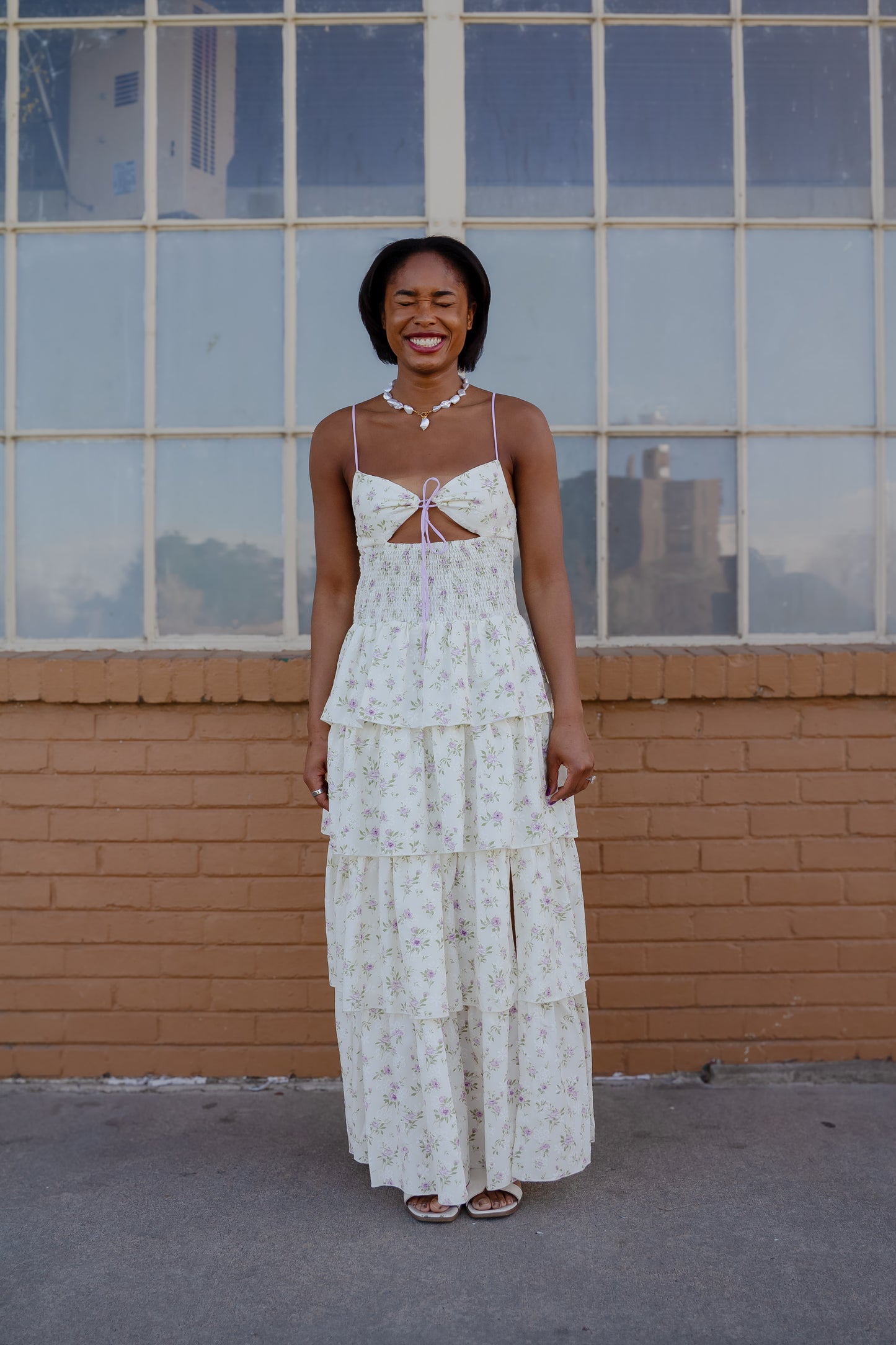 Sunday Morning Tiered Dress