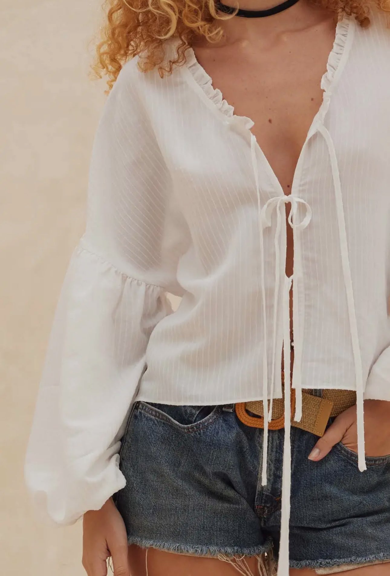 Sadie Balloon Sleeve Top