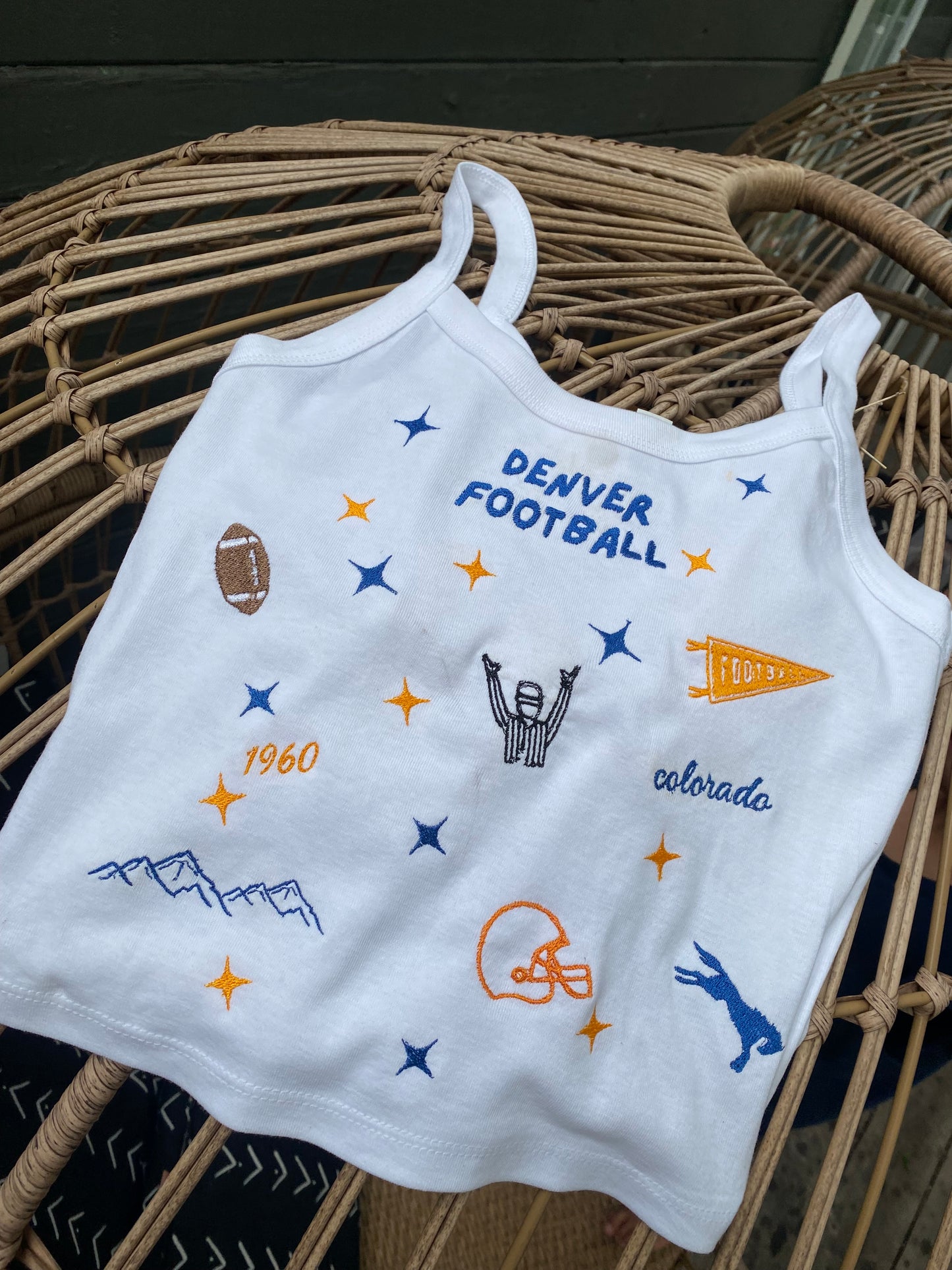 Custom Patchwork Team Embroidered Top