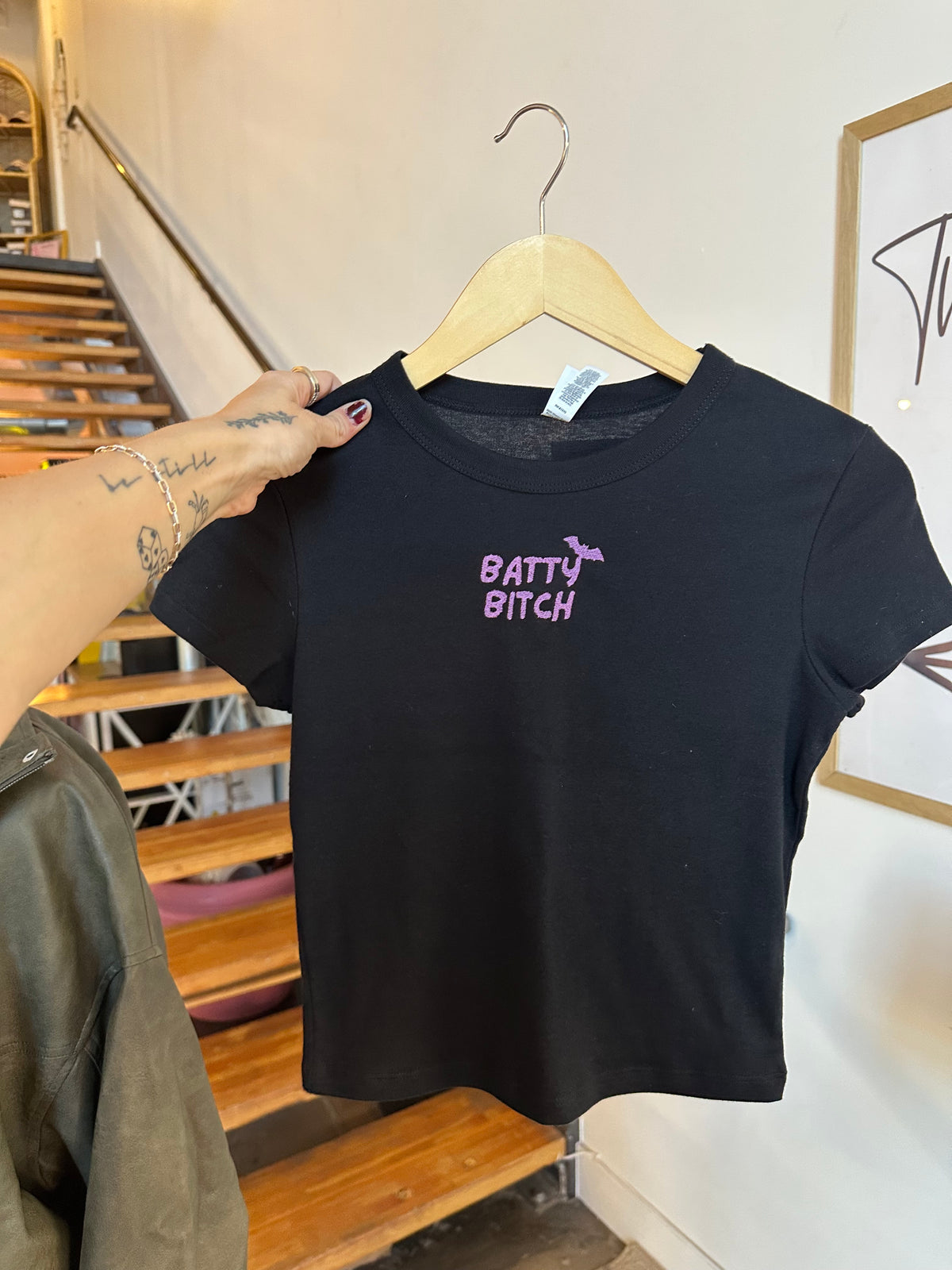Batty Bitch Baby Doll Tee