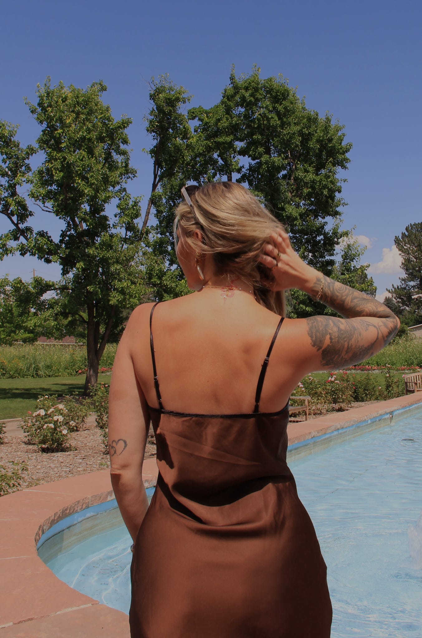 Happy Hour Satin Maxi Dress