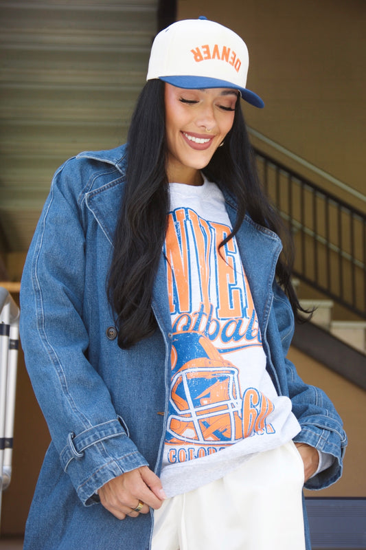 Baylor Denim Trench Coat