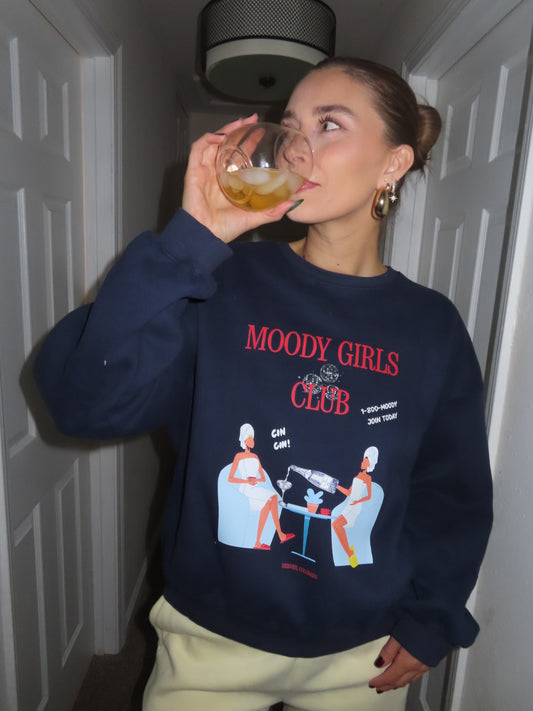 Moody Girls Club Spa Day Crewneck