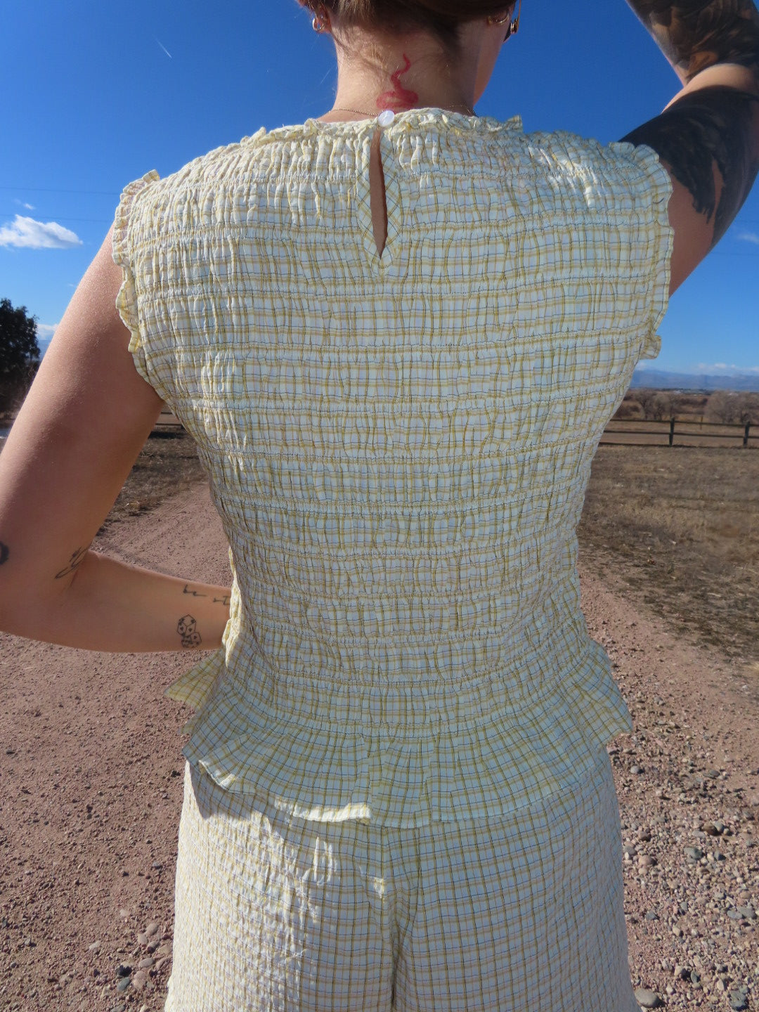 Montauk Gingham Tank