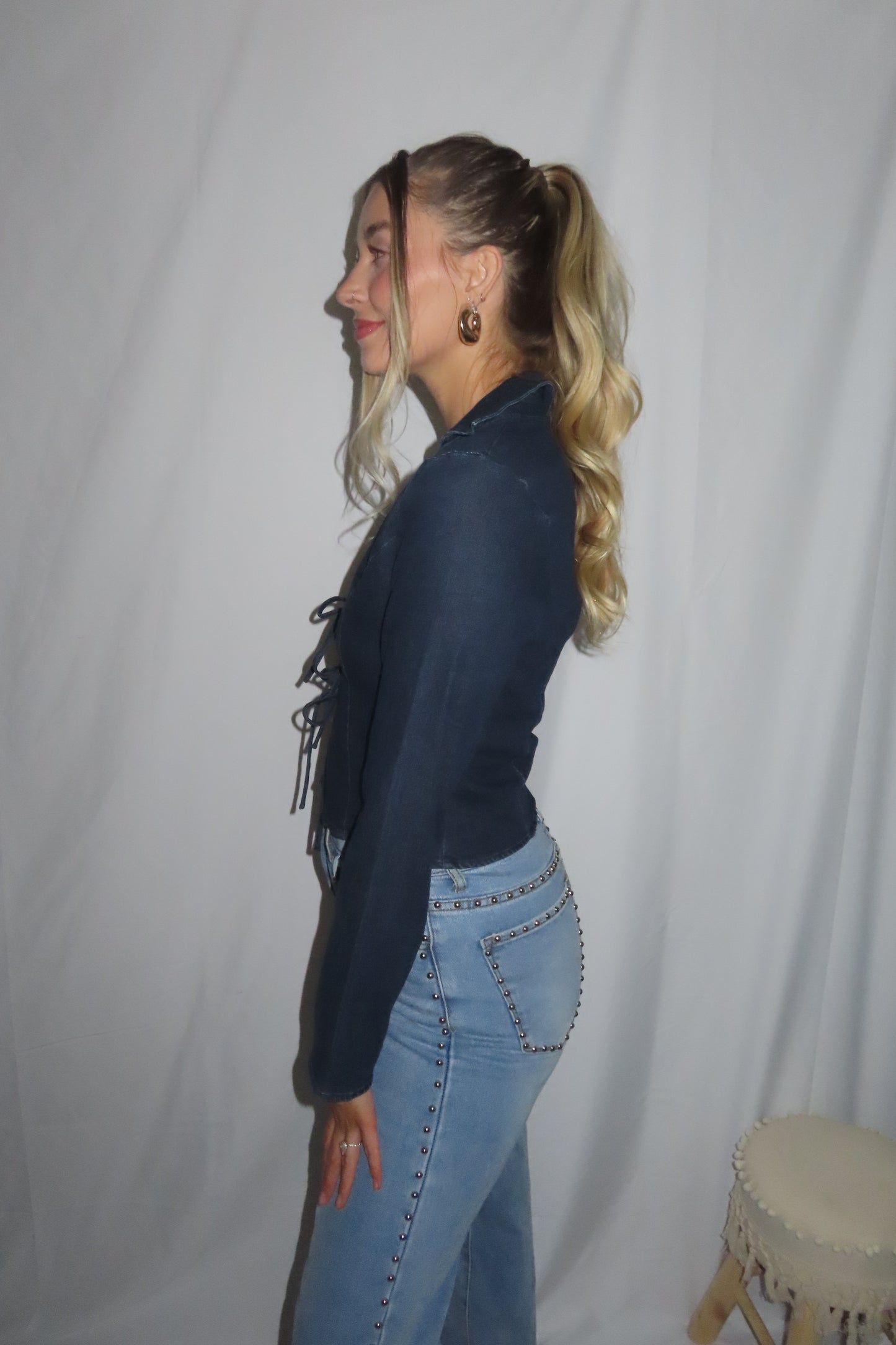 Avery Denim Top