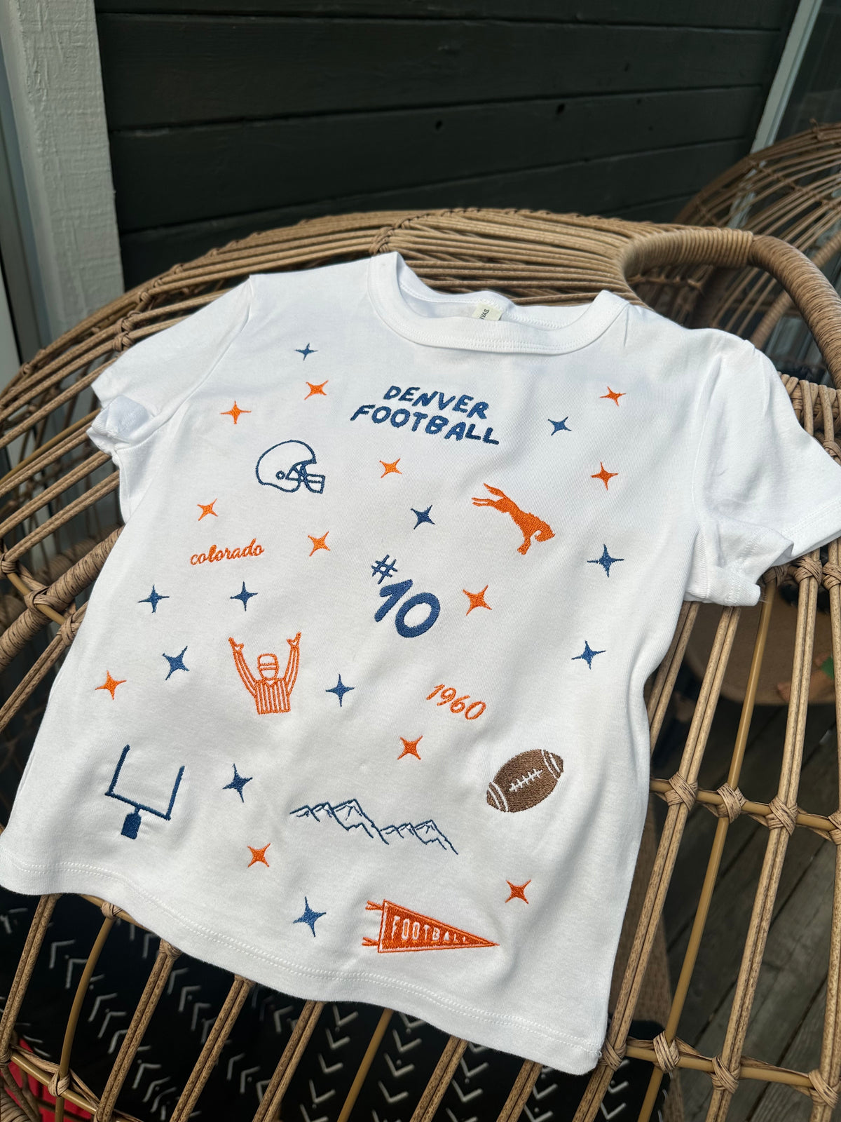 Custom Team Patchwork Baby Doll Tee
