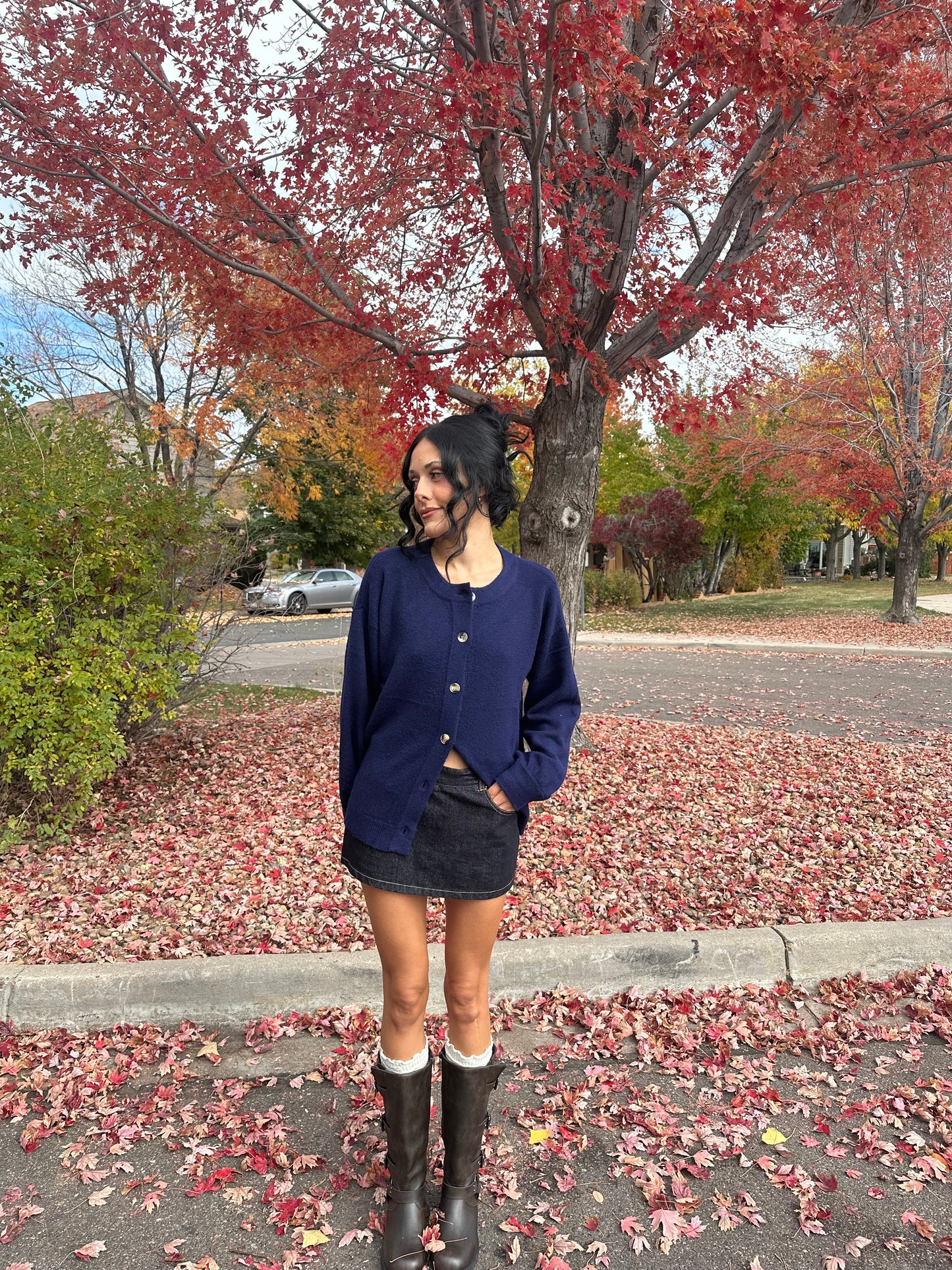 Breck Denim Mini Skort