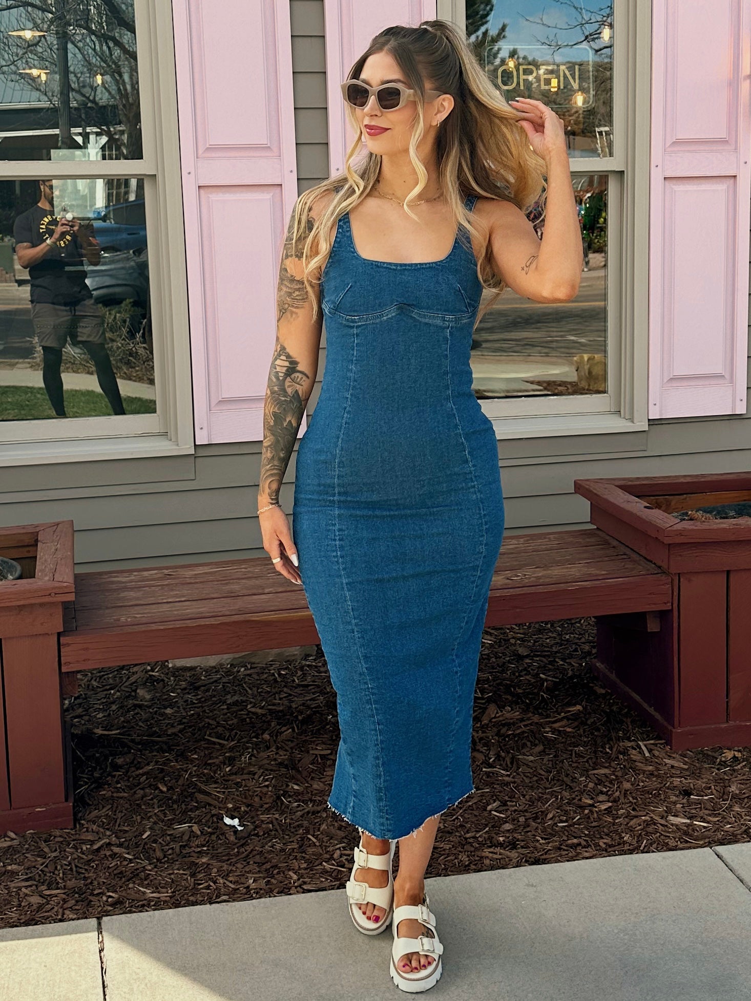 Colbie Denim Dress – The Moody June
