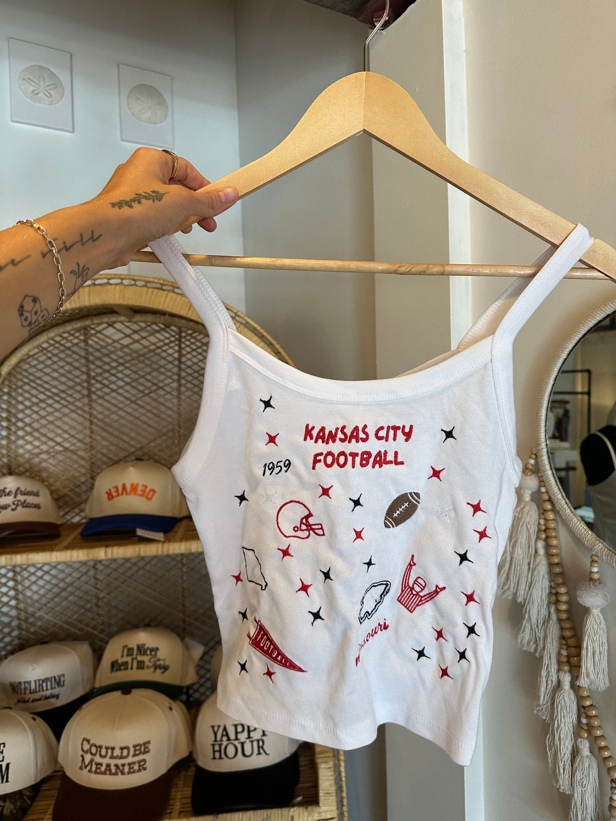 Custom Team Patchwork Embroidered Tank
