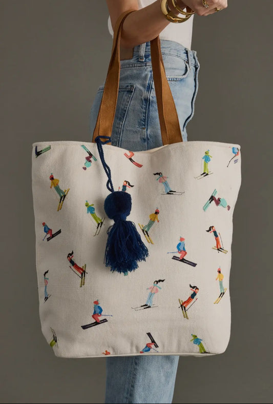 Mini Skiers Tote Bag