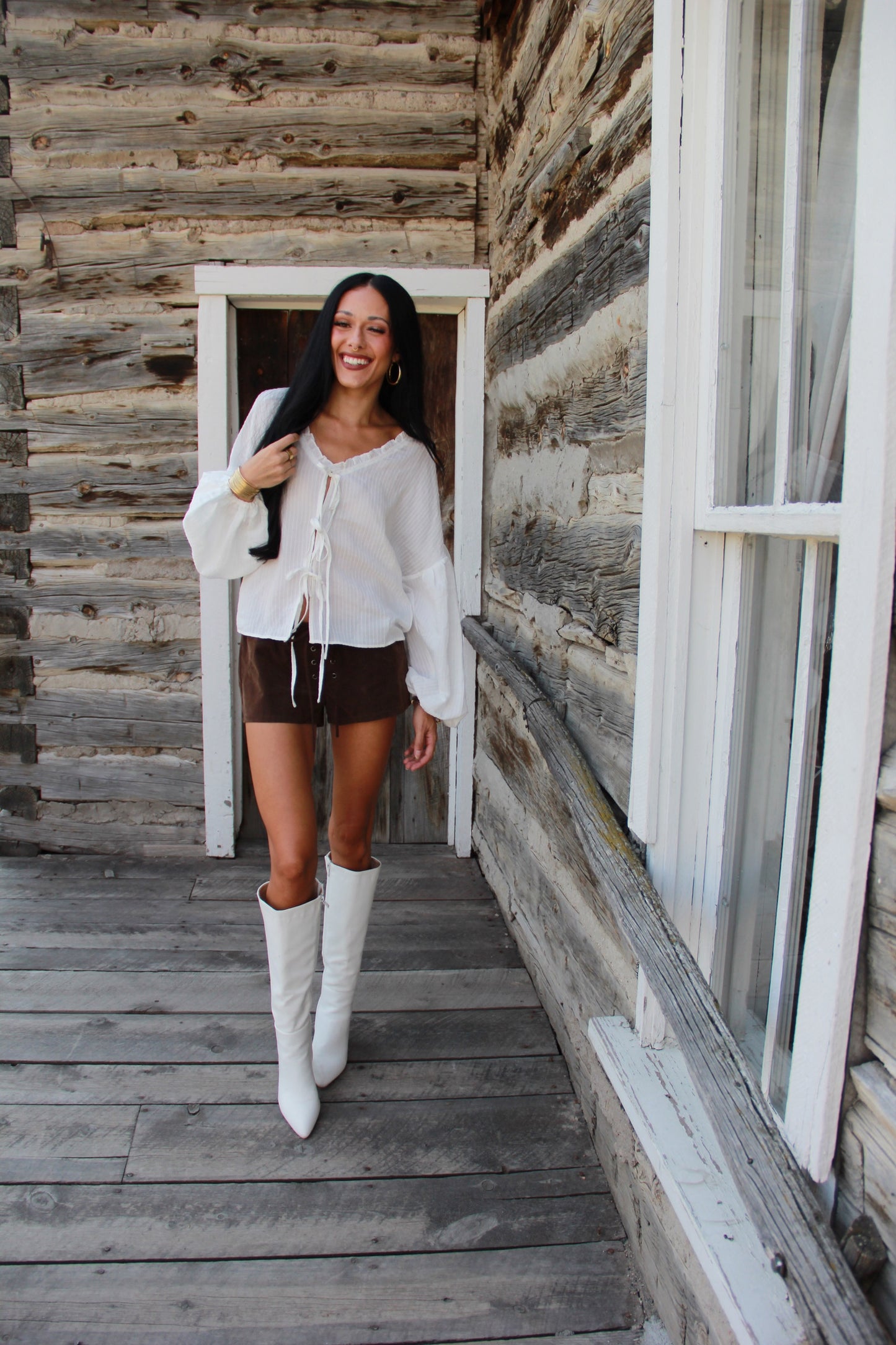 Sadie Balloon Sleeve Top