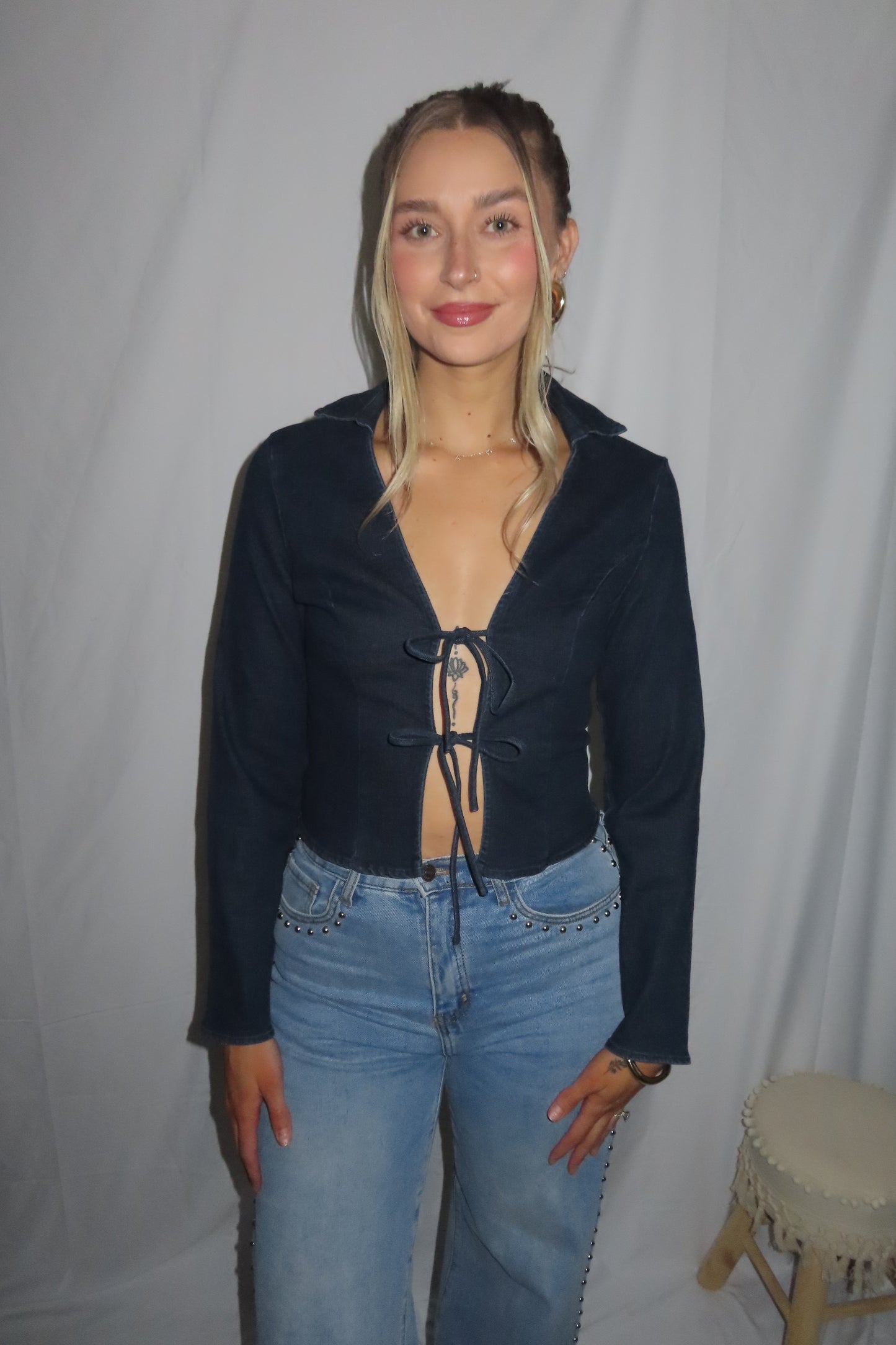 Avery Denim Top