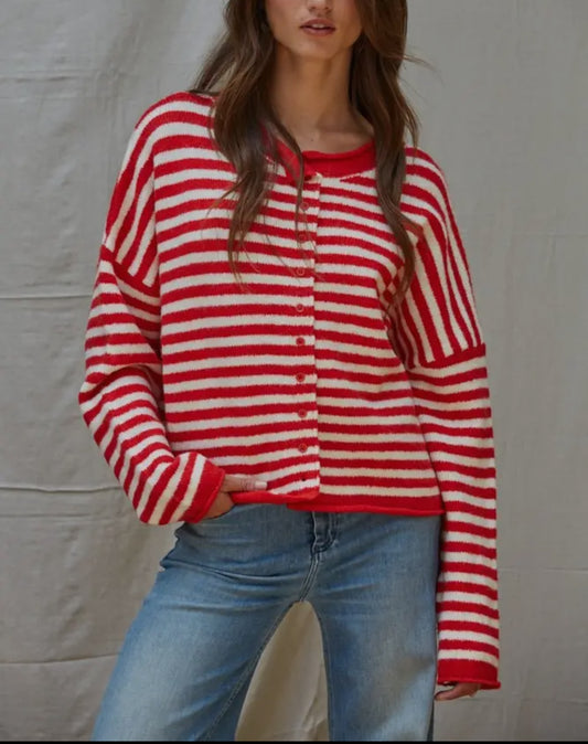 Wallen Striped Cardigan