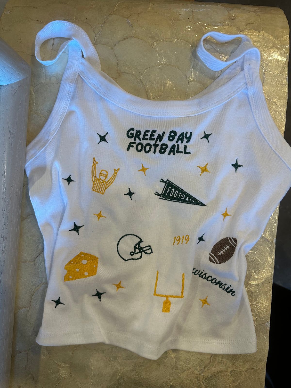 Custom Team Patchwork Embroidered Tank