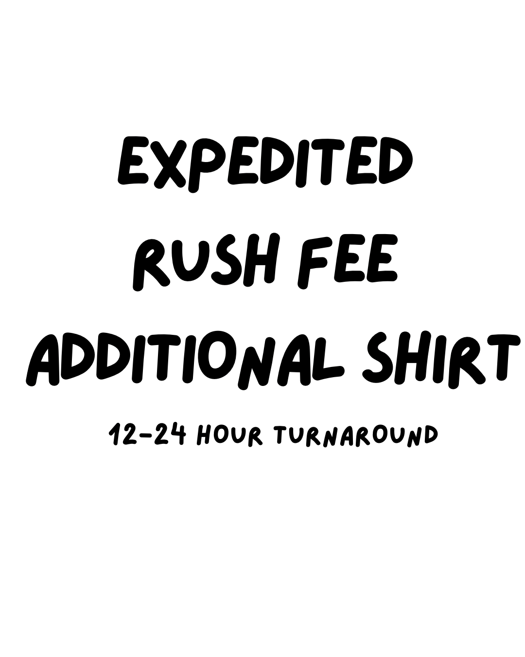 Expedited Rush Fee Additional Tank