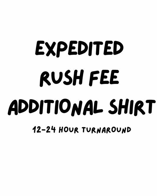 Expedited Rush Fee Additional Tank