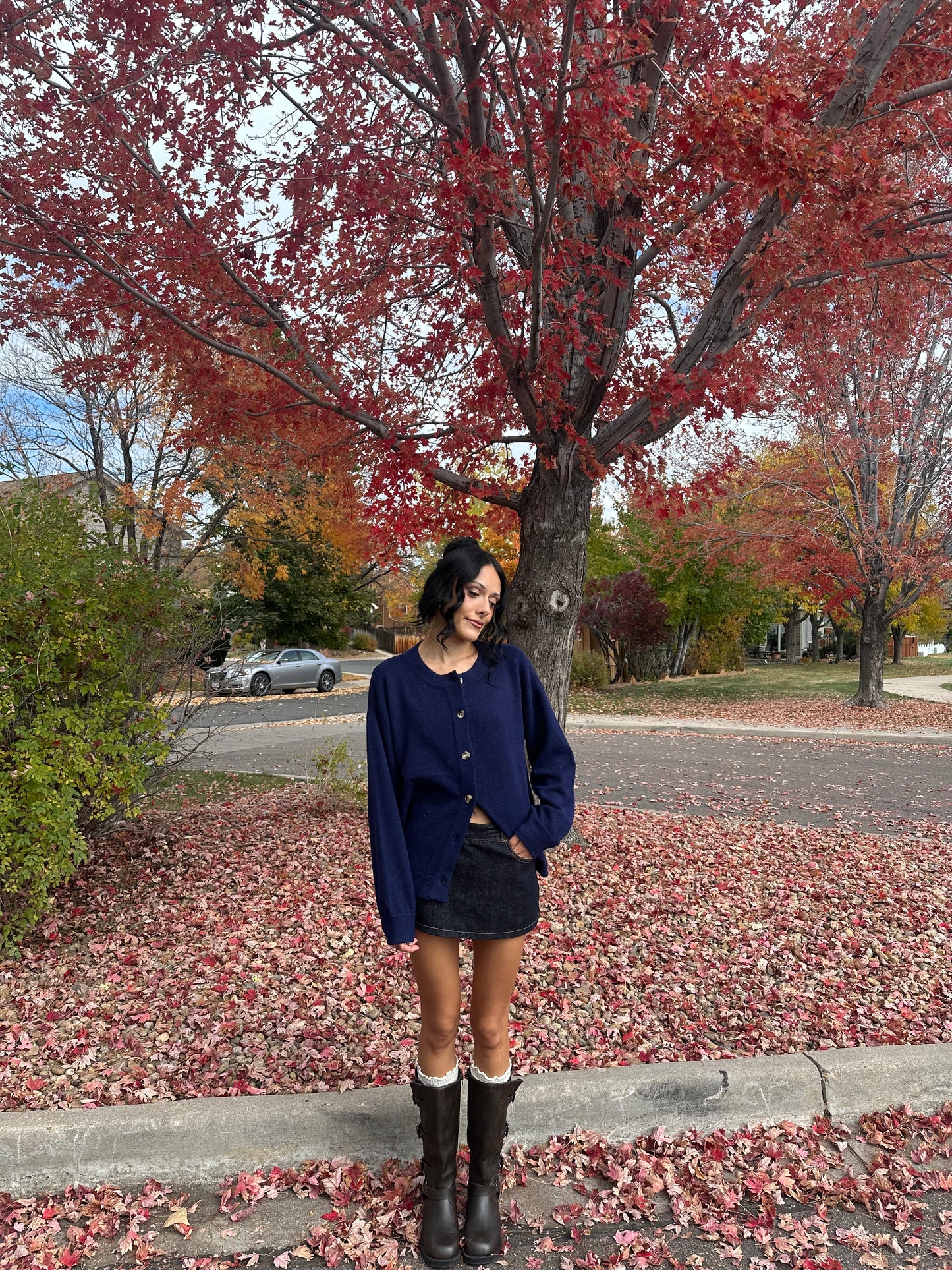 Breck Denim Mini Skort