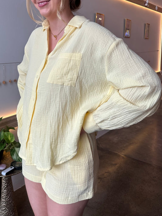 Daisy Cotton Button Up