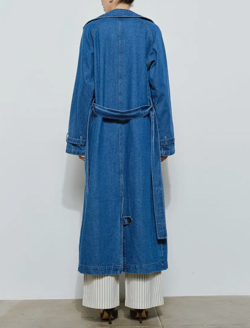 Baylor Denim Trench Coat