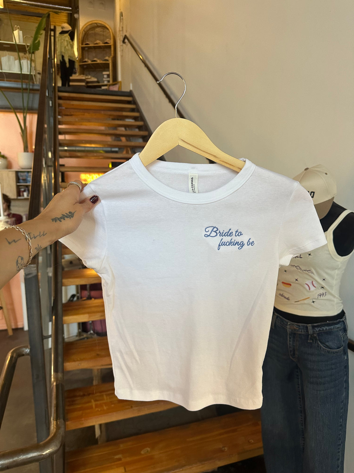 Bride to Fucking Be Baby Doll Tee