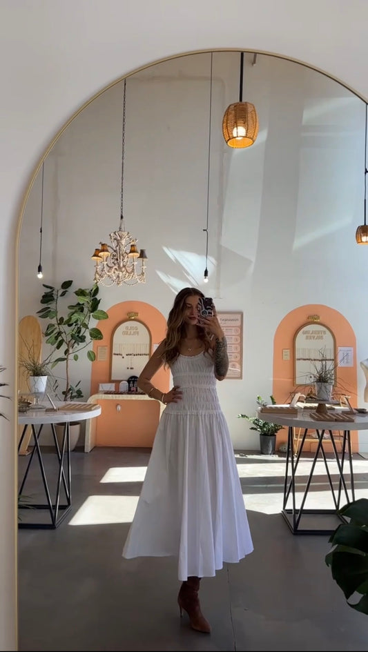 Soho Afternoon Smocked Maxi Dress