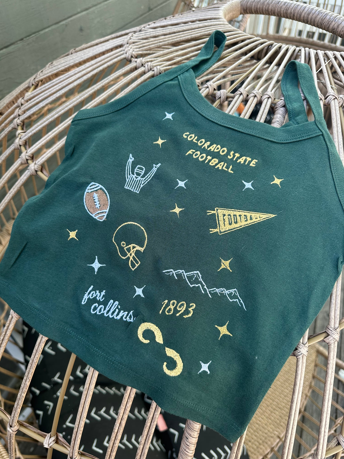 Custom Team Patchwork Embroidered Tank