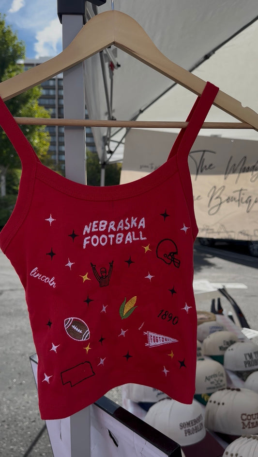 Custom Patchwork Team Embroidered Tank