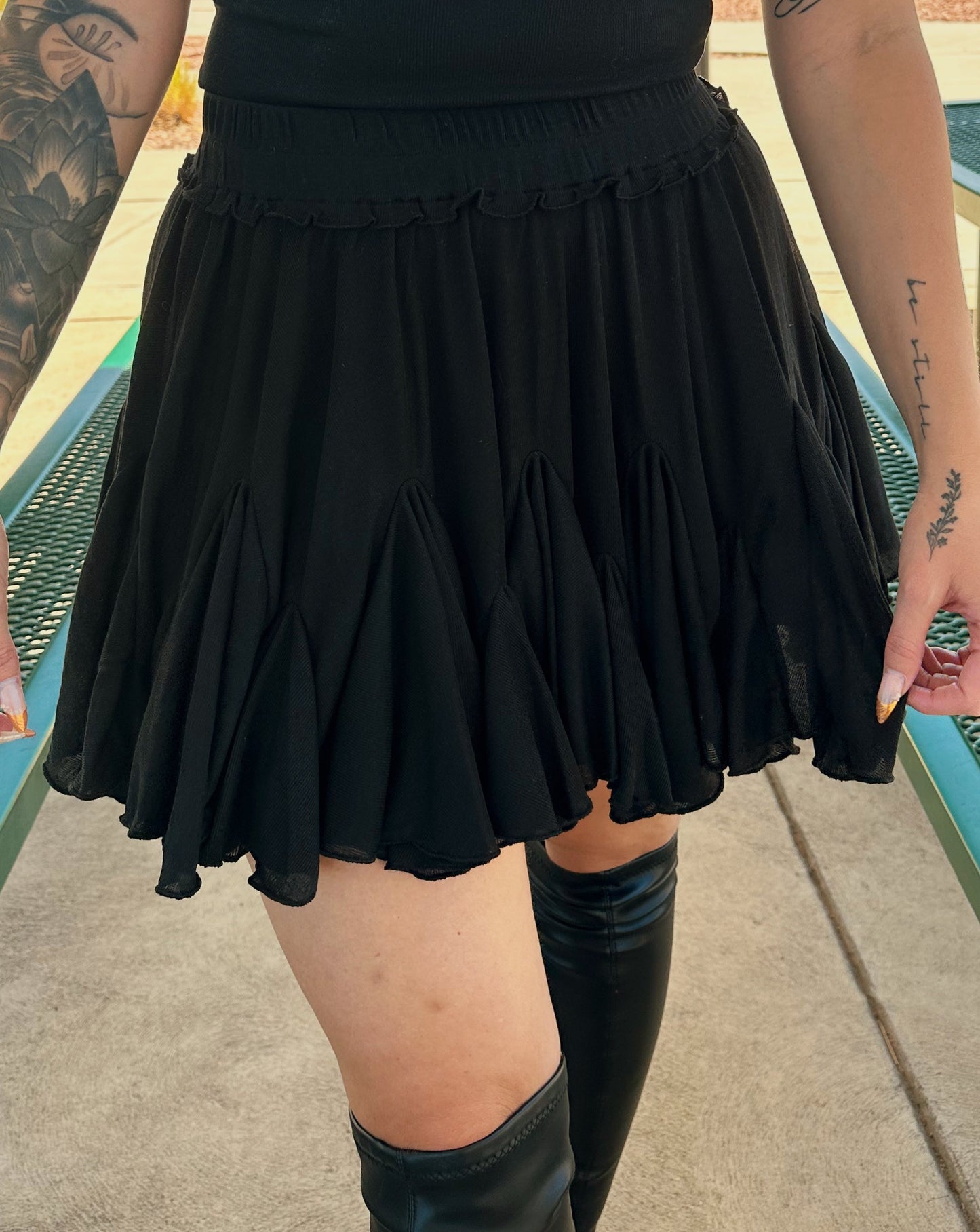 Isla Flared Mini Skirt
